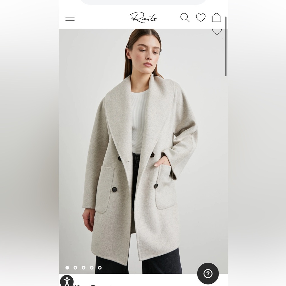 Rails Nily Jakcet in Oatmeal, Size Large FREE SHIPPING